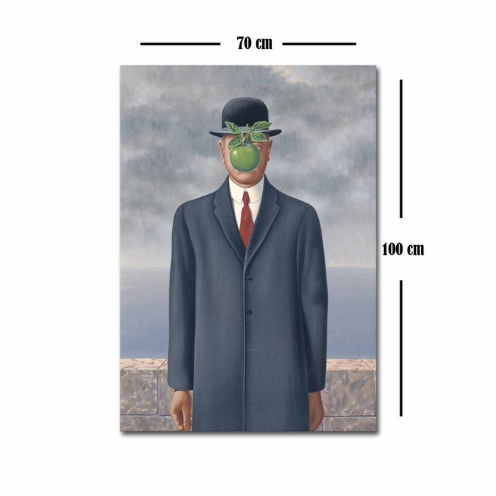 Wallity El hijo del hombre de René Magritte - 70 x 100 cm Wallity El hijo del hombre de René Magritte - 70 x 100 cm